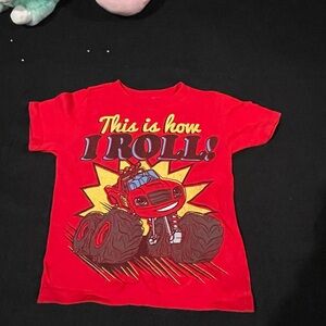🔥 Blaze and the Monster Machines “This Is How I Roll” Red Toddler T-Shirt – 3t